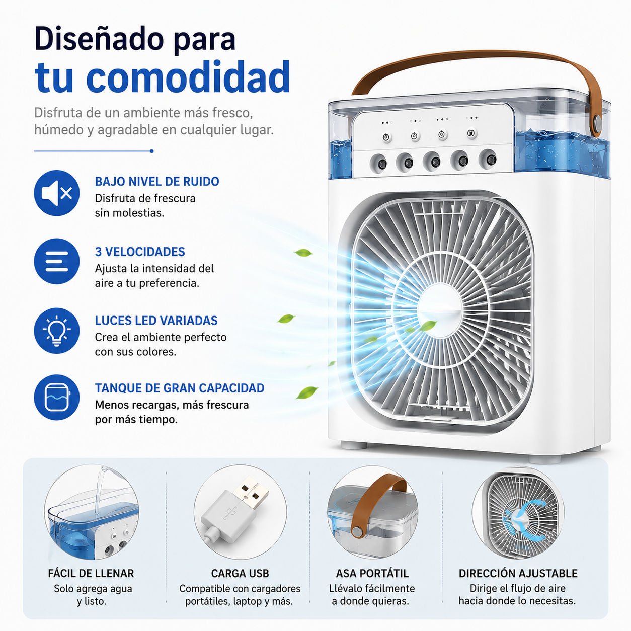 Ventilador Humificador de aire